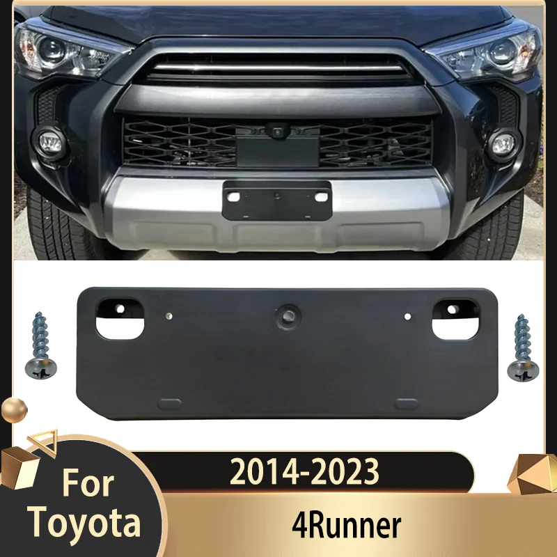 

For Toyota 4Runner 2014-2023 Front Bumper License Plate Mount Bracket Holder License Plate Exterior Accessories body kit