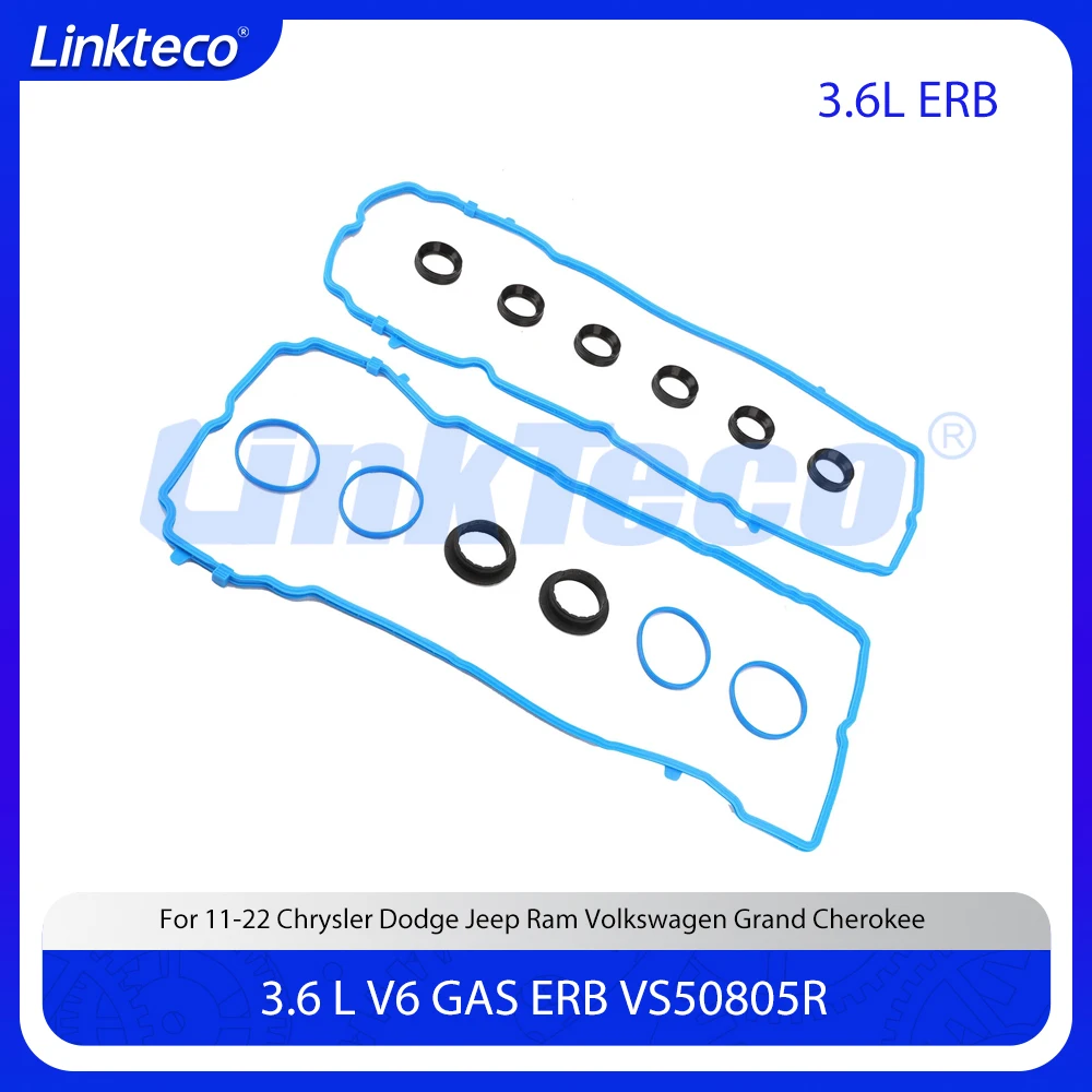 

Engine Valve Cover Gasket Set Fit 3.6 L V6 GAS ERB For 11-22 Chrysler Dodge Jeep Ram Volkswagen Grand Cherokee 3.6L VS50805R