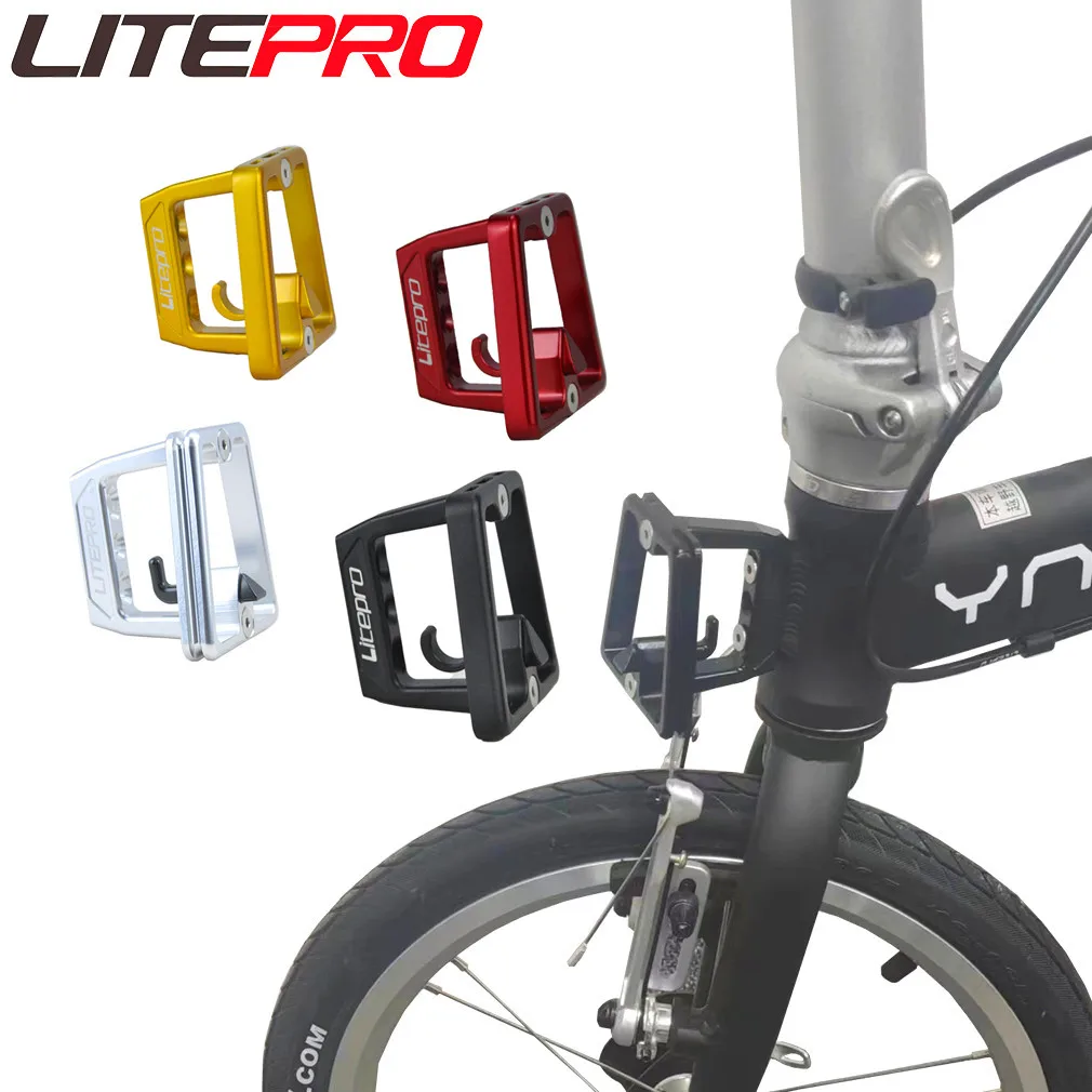 Litepro 3 Hole Split Pig Nose Pad Folding Bicycle Front Shelf Front Carrier For Brompton Birdy Bike