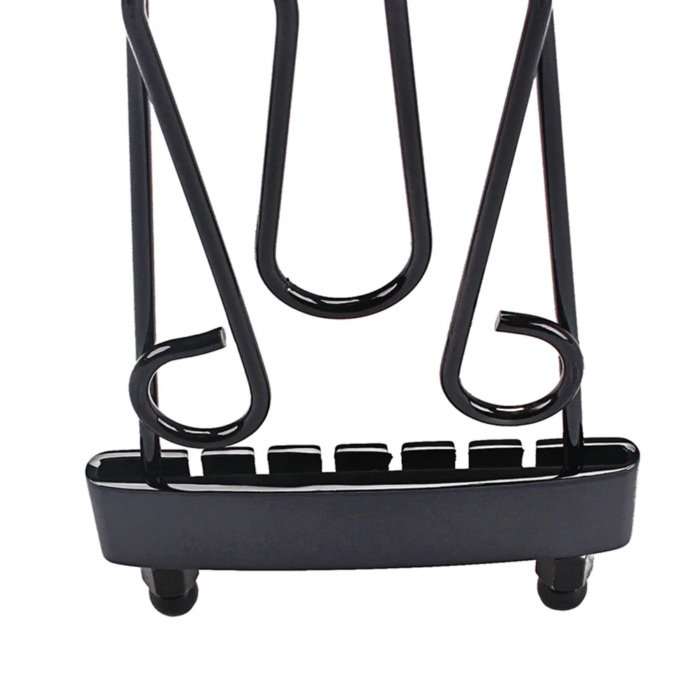 

6 String Plated Tailpiece Bridge Adjustable for Acoustic Guitar Ga412 Replacement Guitar Tailpiece