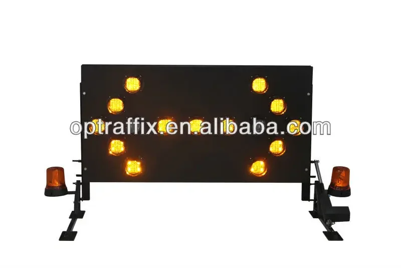 ป้ายไฟ LED ควบคุมความปลอดภัยบนท้องถนน G071710 ไฟเตือน อุปกรณ์จราจร ติดตั้งบนรถบรรทุก แสดงลูกศร
