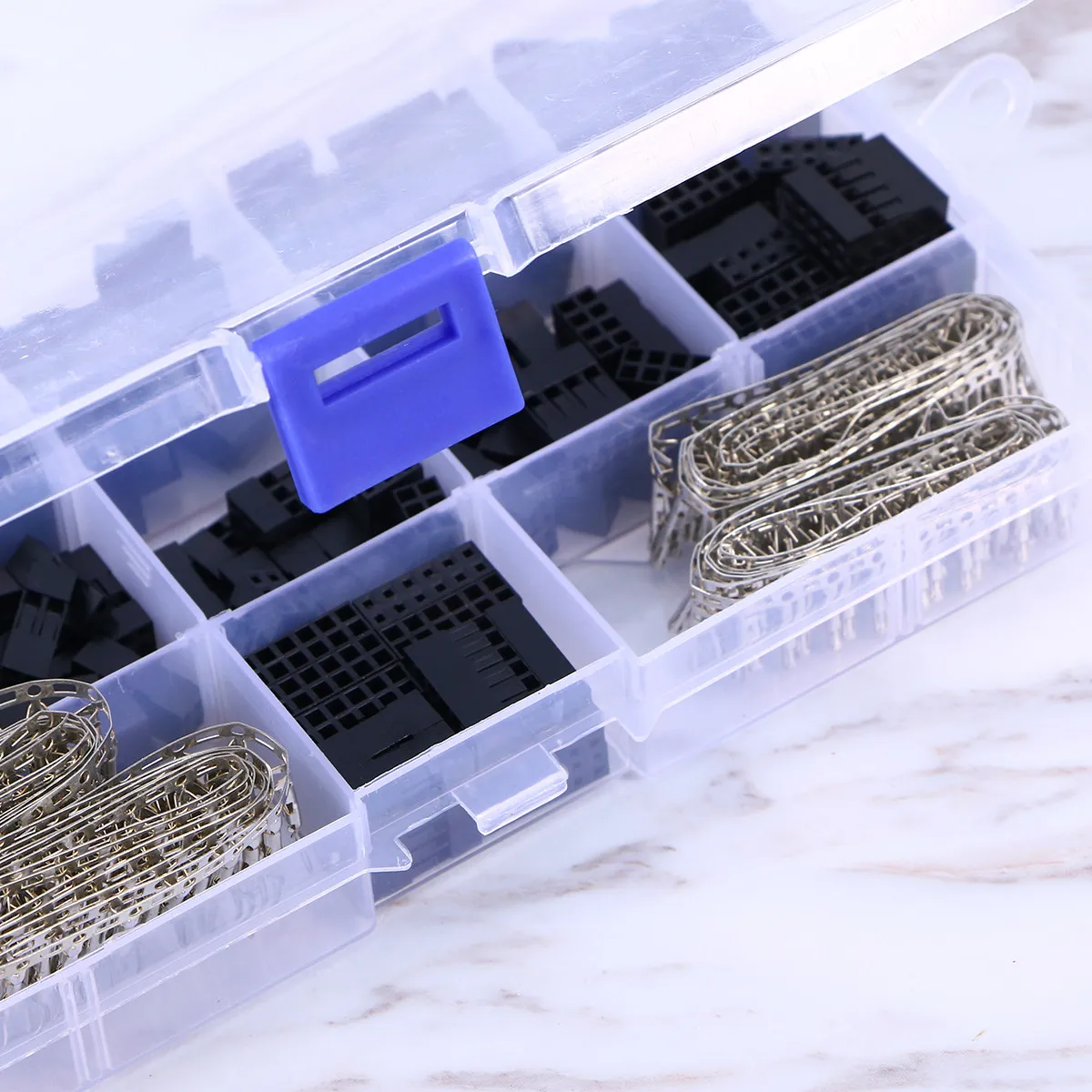 620Pcs Electronic Connector Pin Header Housing Kit Male Female Crimp Pins Terminals for Breadboard Cable Repair Computer