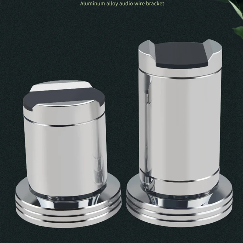 Aluminum Alloy Adjustable HiFi Audio Line Feet Pad Amplifier Power Cable Bracket Wire Support for Shock Absorber Nail(A) A002