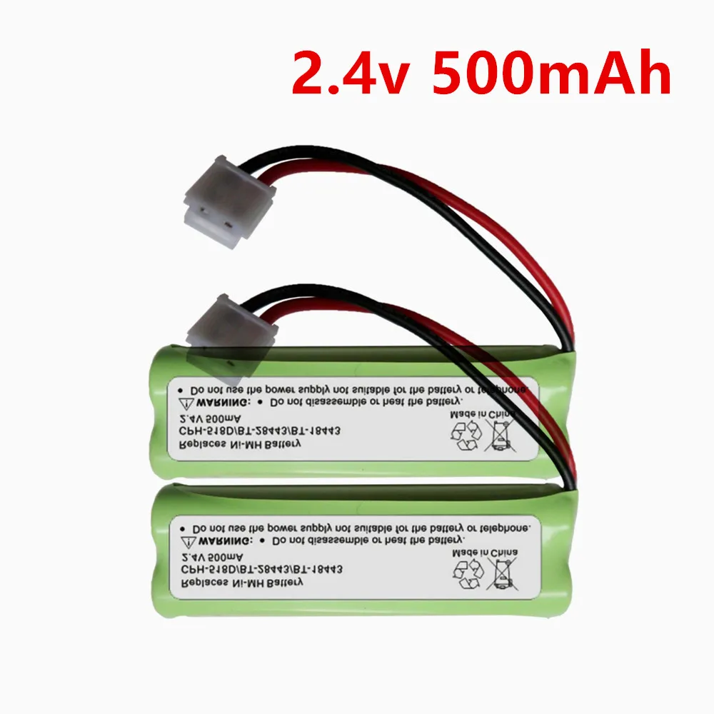 2.4V 500mAh Replacement Battery for CPH-518D BT-28443 BT18443 Home Phone Walkie Talkie 2.4v NIMH Rechargeable Battery