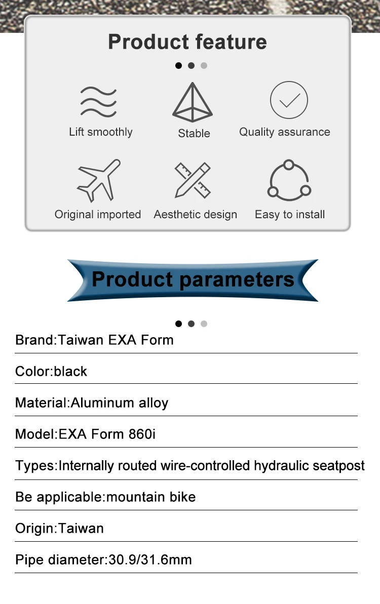 KS EXAForm 860i 30.9 31.6mm Hydroyl Sattelstütze, höhenverstellbar, Dropper-Sattelstütze mit interner Kabelführung, Fernbedienung und Federung – Detail 6