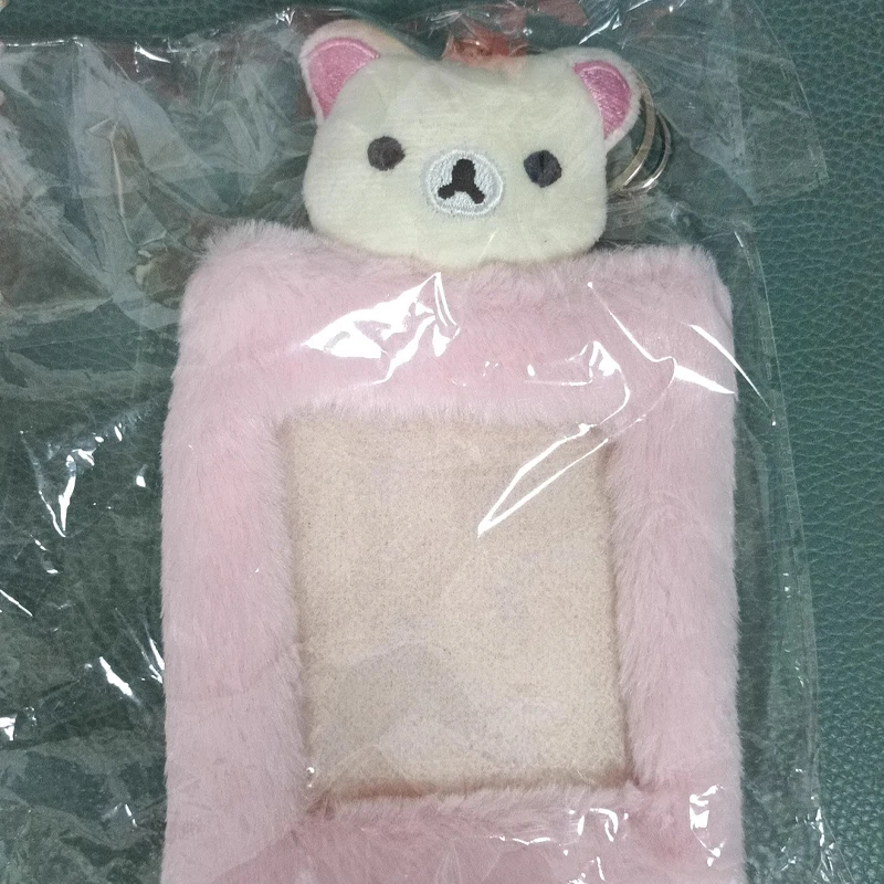 Kawaii Rilakkuma Plush Small Card Bag for Students Anime Cartoon Cute Meal Bus Card Holder Boys Girls Fashion Keychain Gifts - Image 5