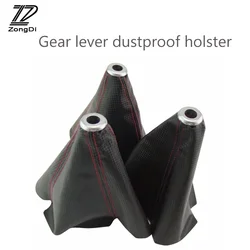 ZD 1X Gear Lever dust-proof cover Carbon fiber leather For BMW e46 e39 e90 Toyota yaris avensis Chevrolet cruze aveo accessories