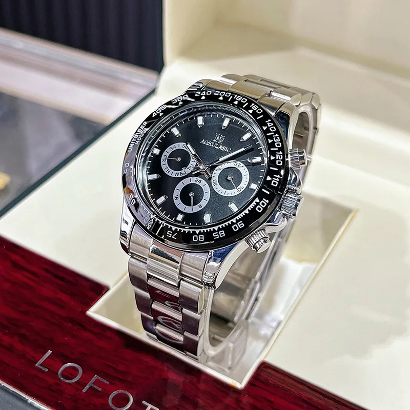 

Men Fully Automatic Mechanical Watch Luminous Calendar Small Three Hand 316 Stainless Steel Strap 30M Waterproof 40MM Large Dial
