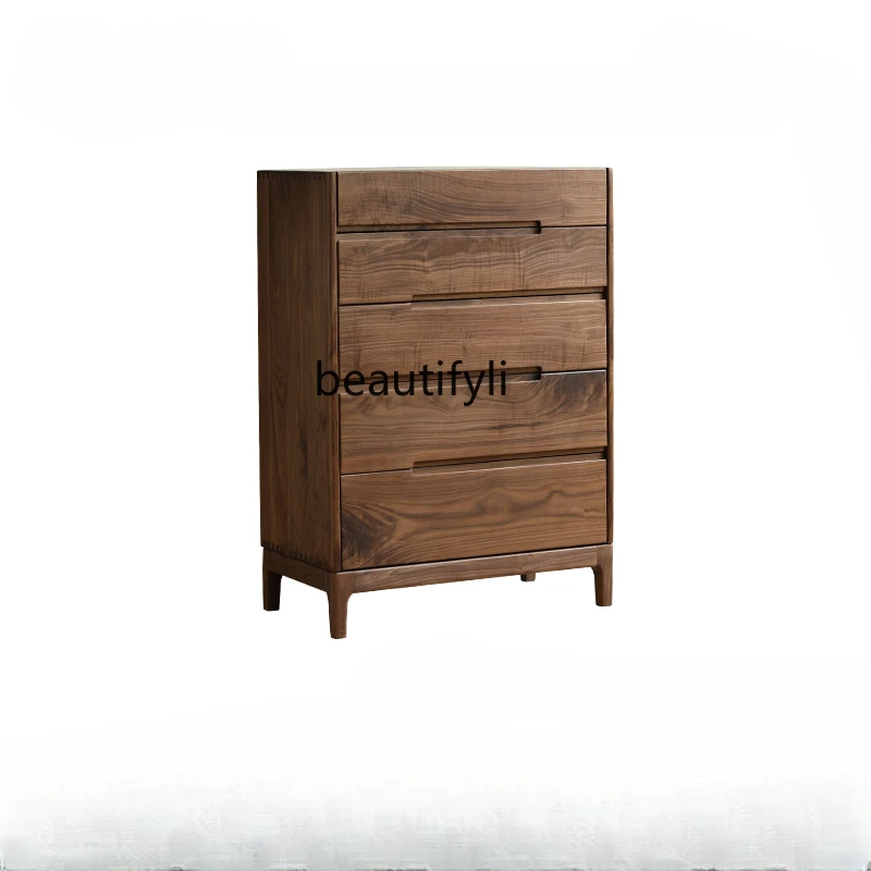 

Nordic Solid Wood Chest of Drawers Modern Minimalist Living Room Bedroom Storage Chest of Drawers storage cabinet furniture