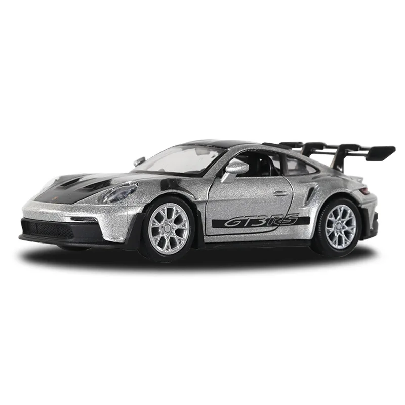 1:36 Porsche 911 GT3 RS Supercar Alloy Car Model With Pull Back Sound Light Children Gift Collection Diecast Toy Model D164