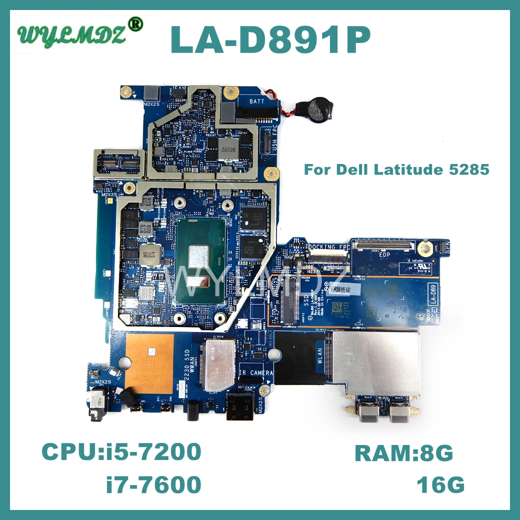 

LA-F381P Laptop Motherboard For Dell Latitude 5495 With R3-2300U R5-2500U R7-2700U CPU Notebook Mainboard 100% Tested OK