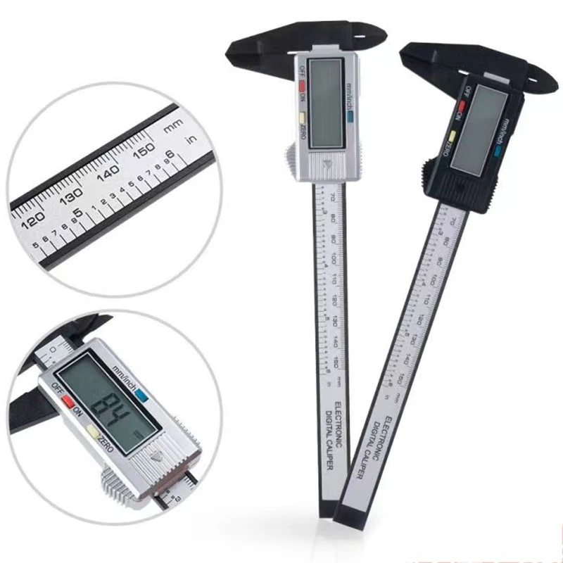 

Digital Electronic Vernier Caliper 150mm Tattoo Eyebrow Ruler Measuring Tool LCD Microblading Micrometer Measurement Supplies