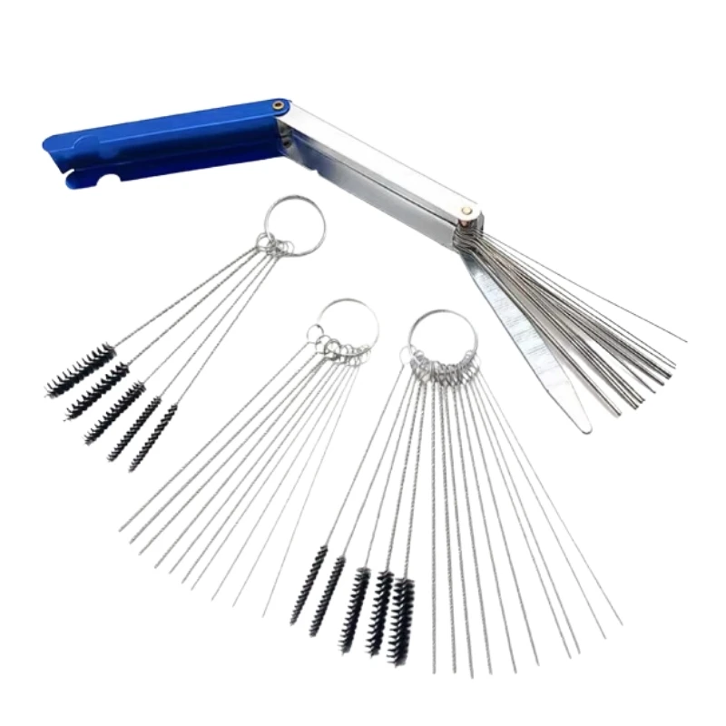 

Cleaner Tools For Automobile Motorcycle ATV Welder Carb Chainsaw Carburetor Carbon Dirt Jet Remove Cleaning Needles Brushes