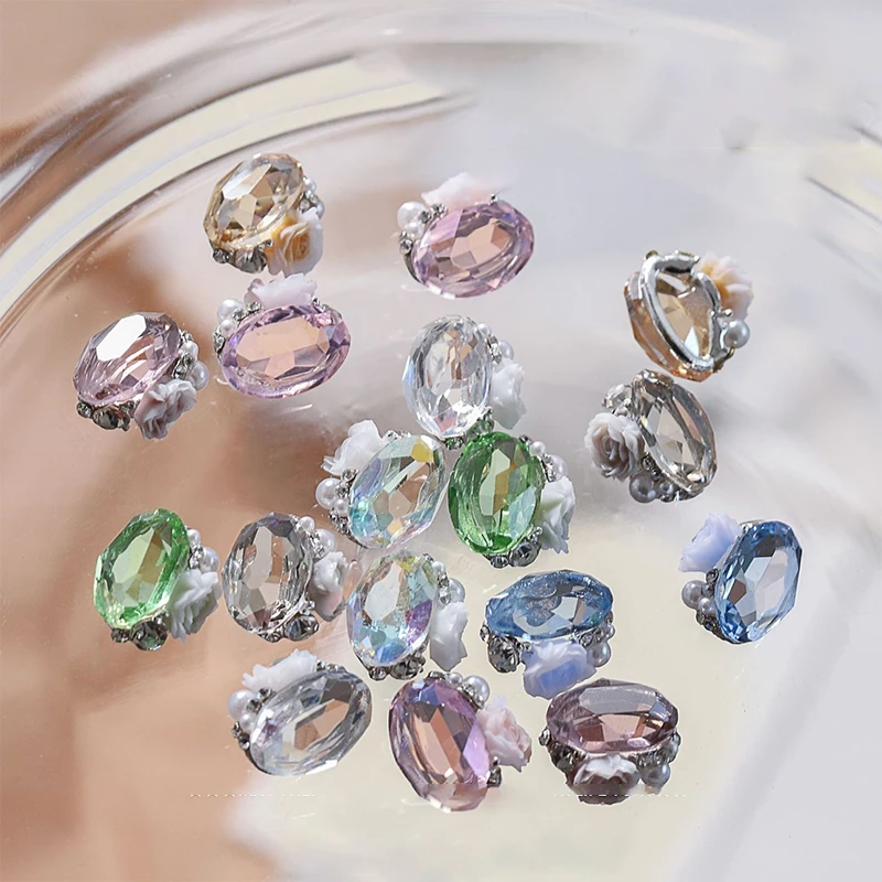 5 sztuk Nail Art Cube wiertło biżuteria wiertło lodowy kryształ gołębi jajko wielostopowe zdobienie paznokci dekoracje Diy akcesoria narzędziowe