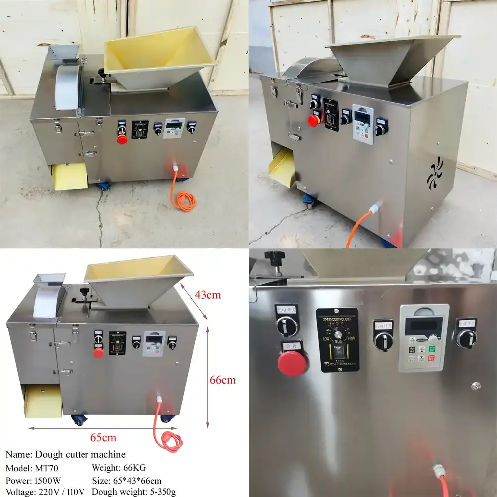 Bakery Dough Divider Rounder Dough Ball Cutting and Rolling Machine