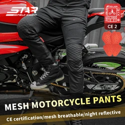 Pantalones de Moto Star Field Knight, equipo de protección para ciclismo, Motocross, equipo de carreras