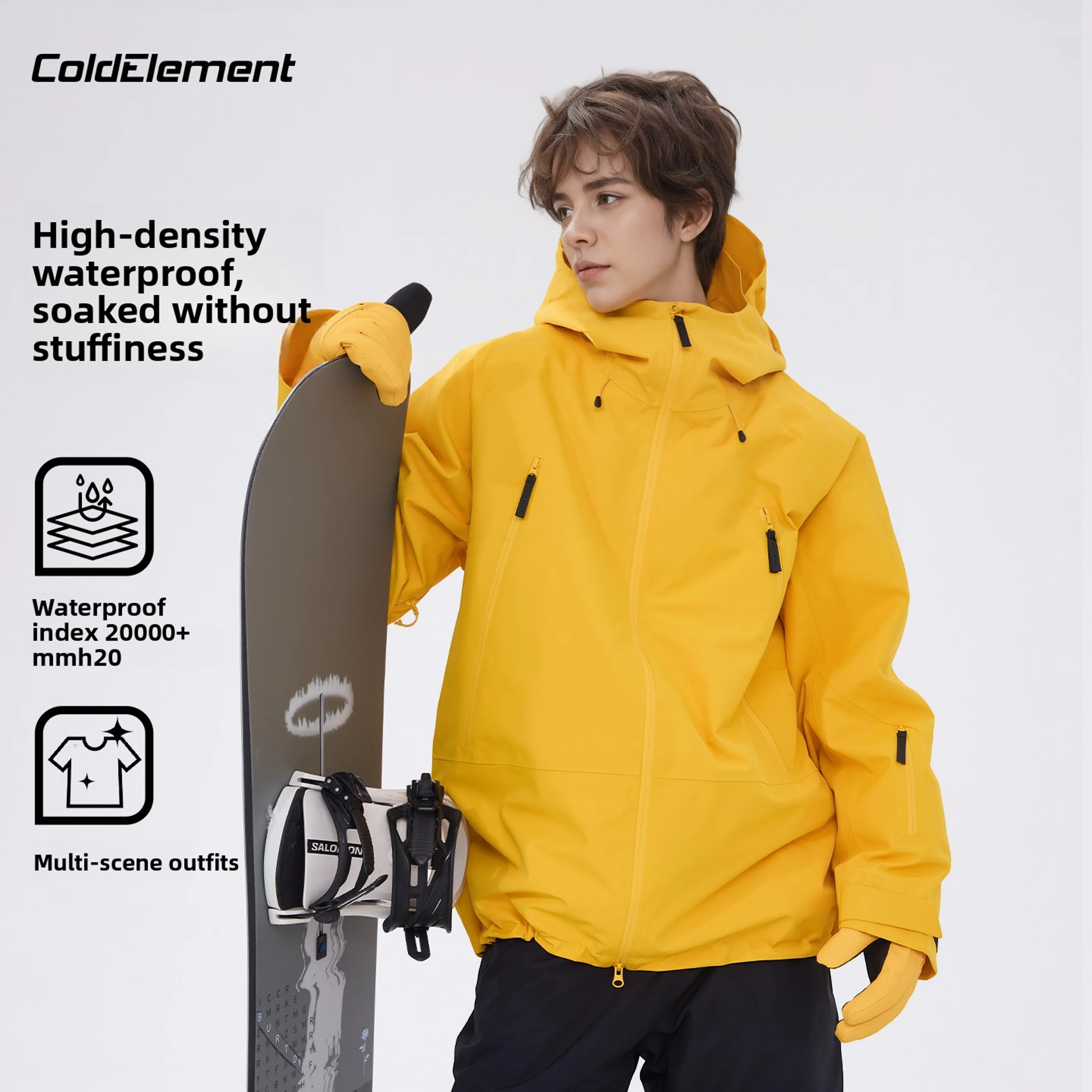 

Coldelement Unisex Waterproof & Snowproof Ski Jacket - Comfortable Winter Sports Jacket For Men & Women - Ideal For Ski suit