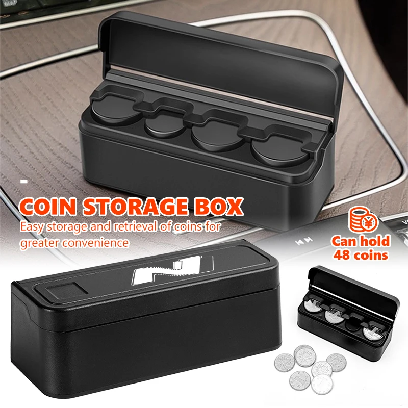 Caja de almacenamiento de monedas para coche, cajas organizadoras multifuncionales a prueba de polvo para Hyundai N Line i10 I10 2008 2009 2010 2011 2012 2013 2019