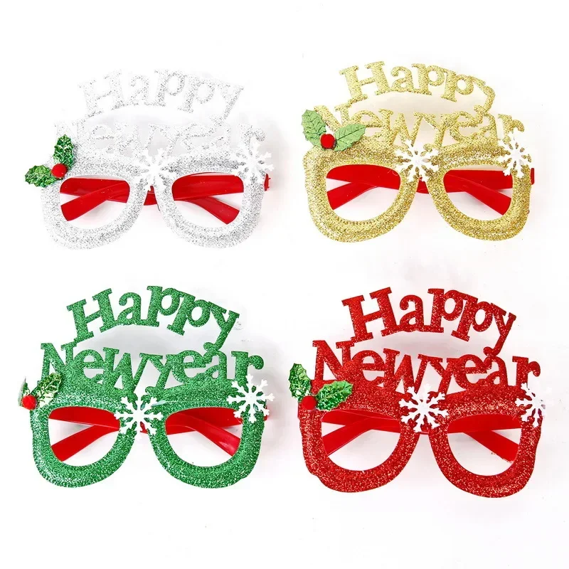 2025 New Year Glasses Happy New Year Party Photo booth Prop Christmas Ornaments kids Navidad Gifts New Year Eve Party Decoration