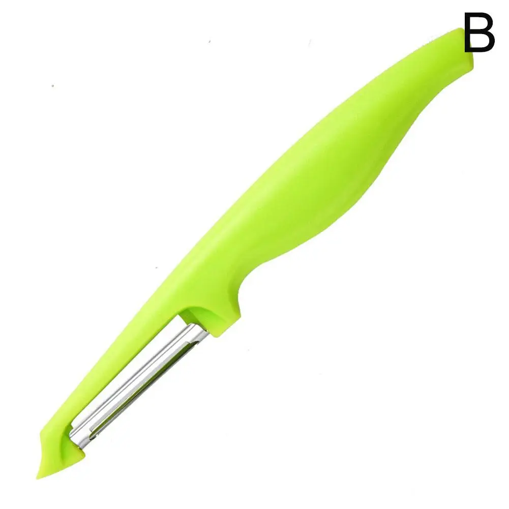 1Pc Affettatrice di Verdure Pelapatate Carota Patate Frutta Tritare Coltello Taglierina In Acciaio Inox Pelapatate Affilato Rasoio Grattugia Utensili Da Cucina J2T4