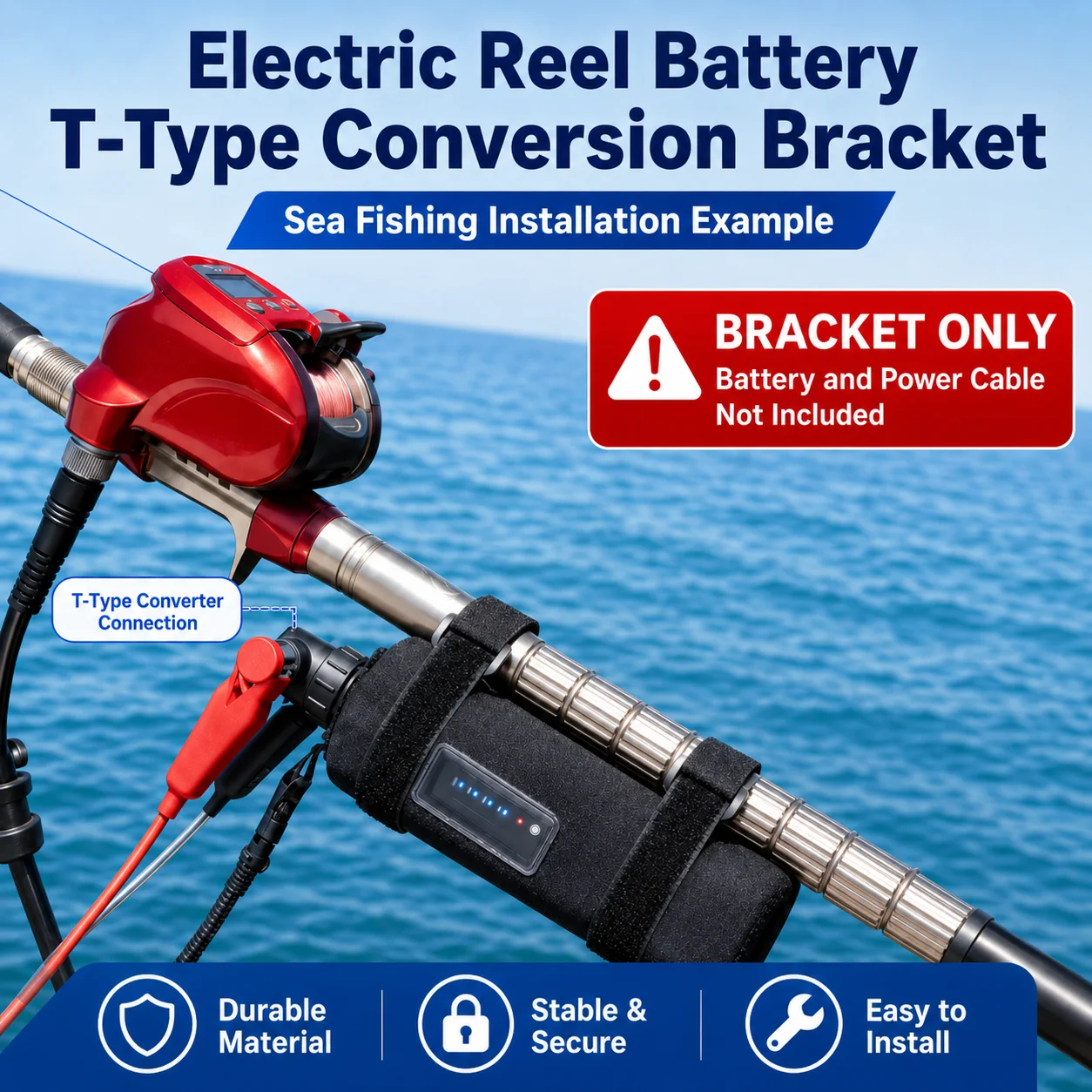 転送ブラケット海釣り電動リールバッテリー電動ウインチバッテリ - Electric Reel のレビューと価格