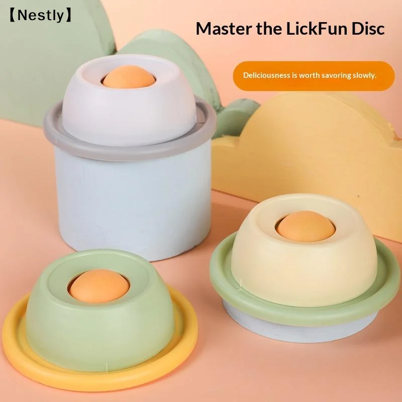 Pet Lick Mat Yogurt Licking Plate Slow Feeder For Dogs Cats Interactive Snack Bowl Promotes Dental Health Pet Licking Mat〔Nest〕