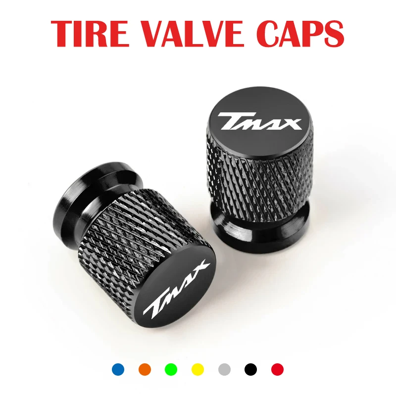 Motorcycle CNC Aluminum Tire Valve Air Port Stem Cover Caps For YAMAHA TMAX530 TMAX500 TMAX560 T-MAX Tmax 530 560 500 2008-2025