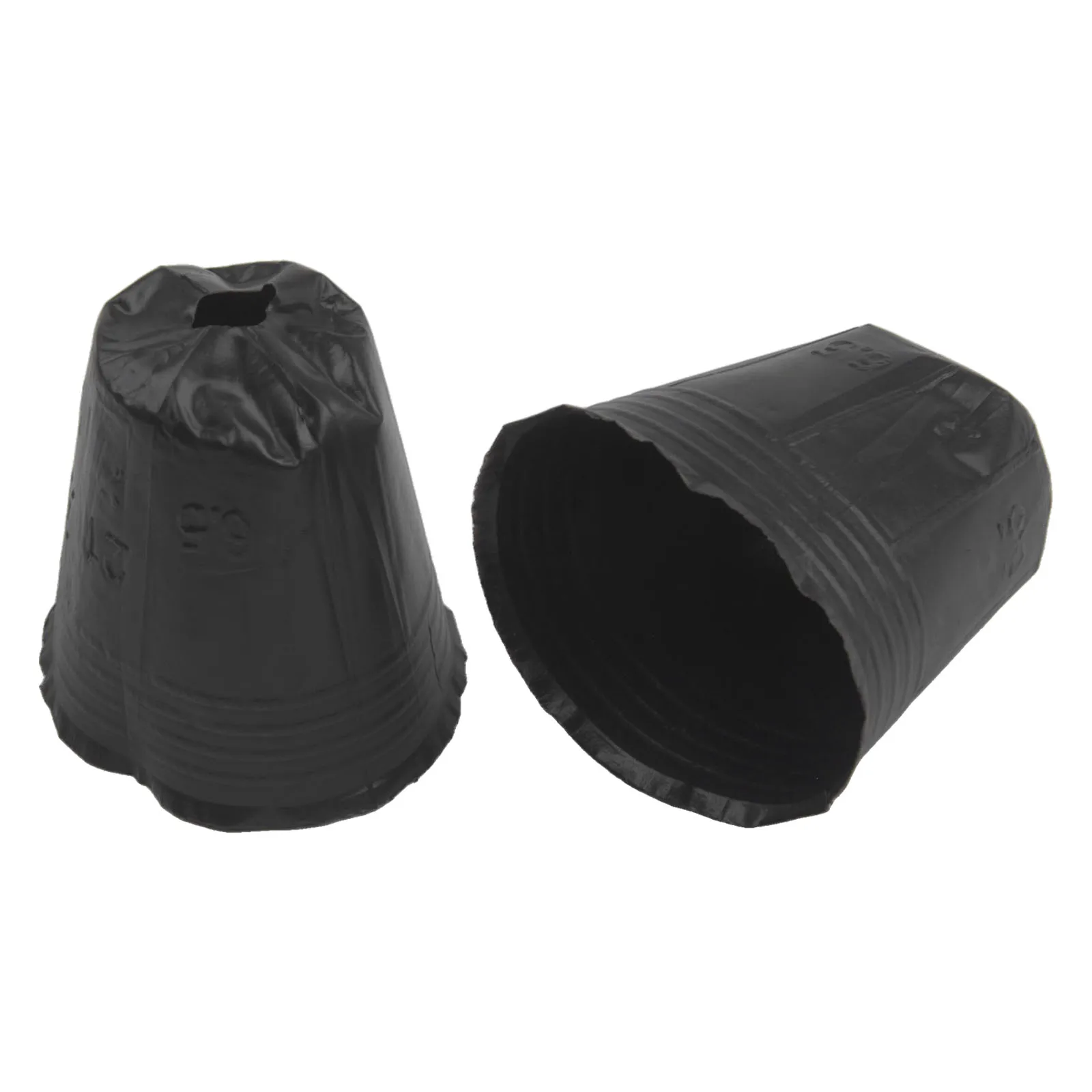 Plastic Flower Pot Set 100 Pieces for and Small Plants Featuring Ventilated Base and Weather Resistant Construction