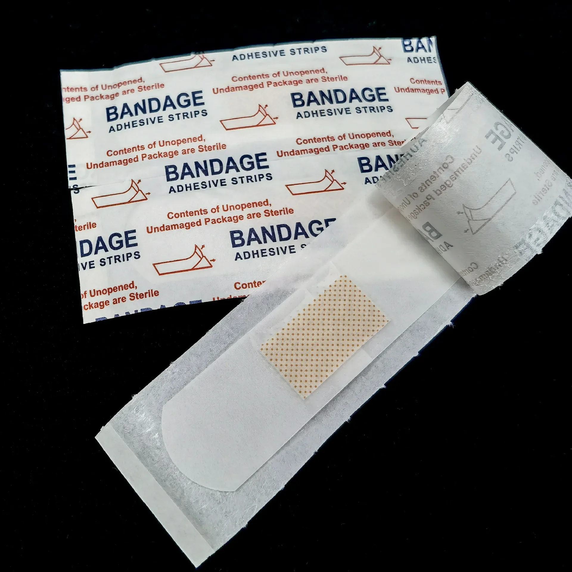 Banda elástica PE transparente descartável, impermeável, bandagem hemostática, respirável, anti-desgaste, pé, OK estiramento, 160pcs