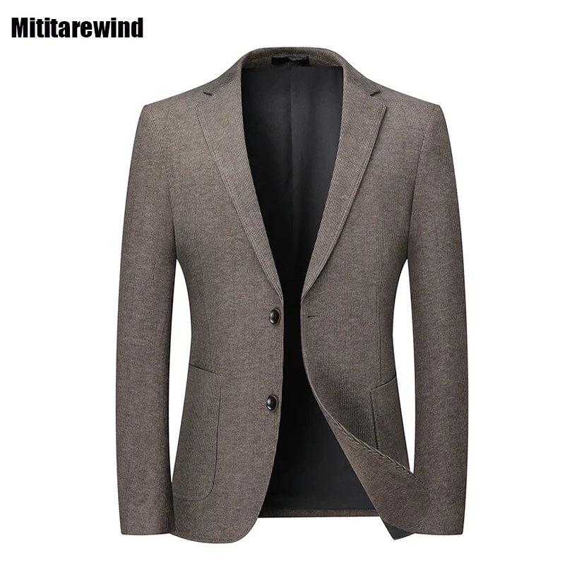 

Italy Style Male Suit Brand Luxury Blazers Business Formal Causal Mens Blazer Slim Fit Coffee Suit Jacket Classic Fashion Suits