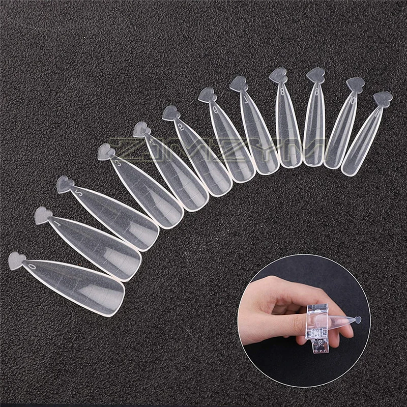 Nail Tip Extension Glue Drop Shape UV Gel Quick Building Mold Nails Art Accessories Decoration Tool With Double-ended Pen