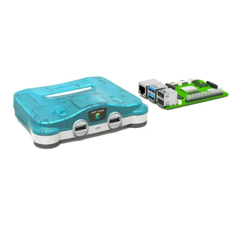 For 64Pi Case with Dual USB Ports, SD Card Storage, Safe Shutdown and Reset for Raspberry Pi5-A23U