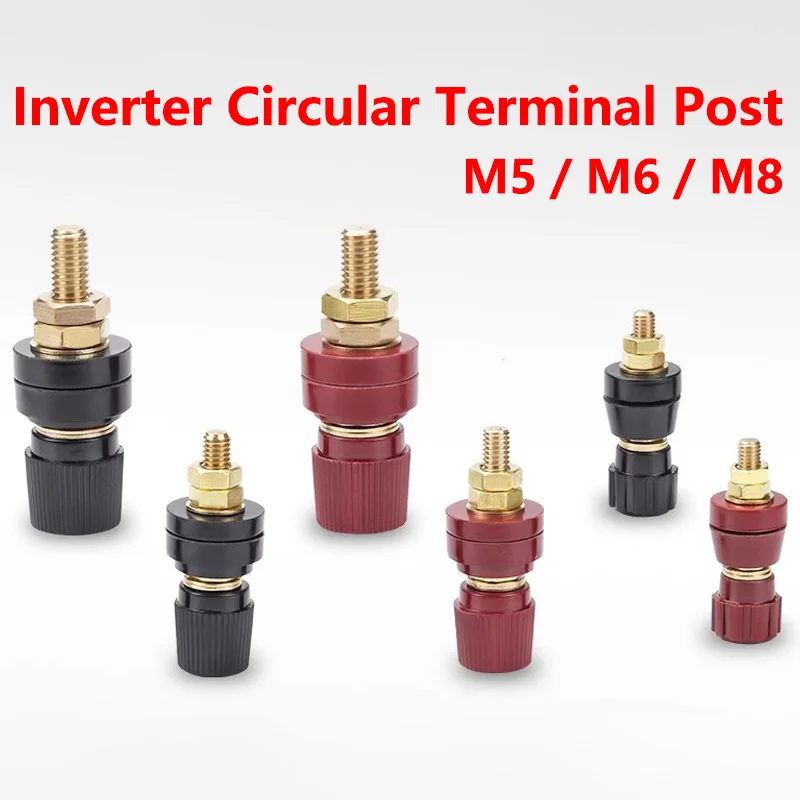 

5/20PCS 5/6/8/10mm Battery Power Junction Connector Red black 107/333/555 Type Post Terminal Kit Stud Replacement Automotives