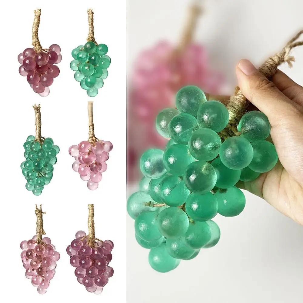 Savon de raisin Transparent en cristal créatif, fait à la main, mousse riche, simulation de plante, peut être coupé, savon nettoyant suspendu pour douche