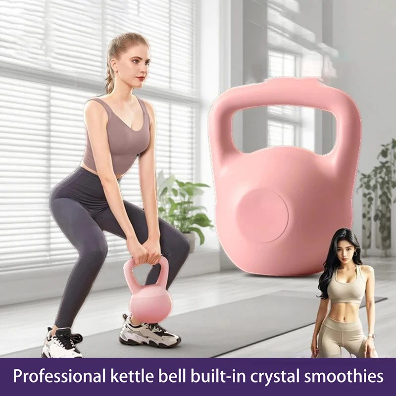 Cómodo mancuerna suave Kettlebell, ajustable, llena de agua para entrenamiento de fuerza