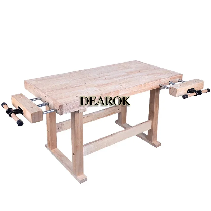 Woodworking table Children's student DIY woodworking table Household small solid wood beech oak manual operation table