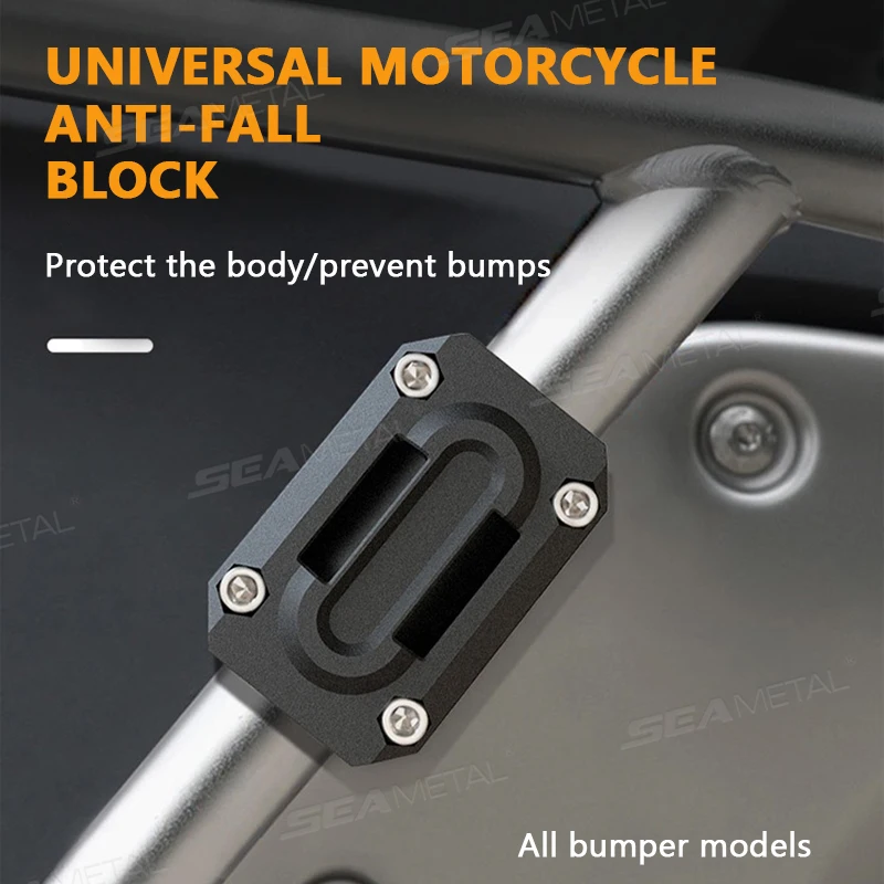 BLALION 1/2/4PCS Motorcycle Engine Crash Bar Decorative Bumper Protection Block Engine Bumper Guard Blocks Fit for 22/25/28mm