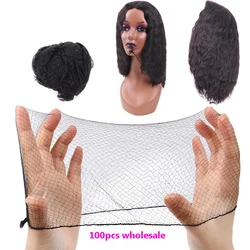 Yajukai-Filets à cheveux en nylon, filet à cheveux de poulet invisible, snoods de danse de ballet, chignon, bord élastique invisible, maille à cheveux, 5mm