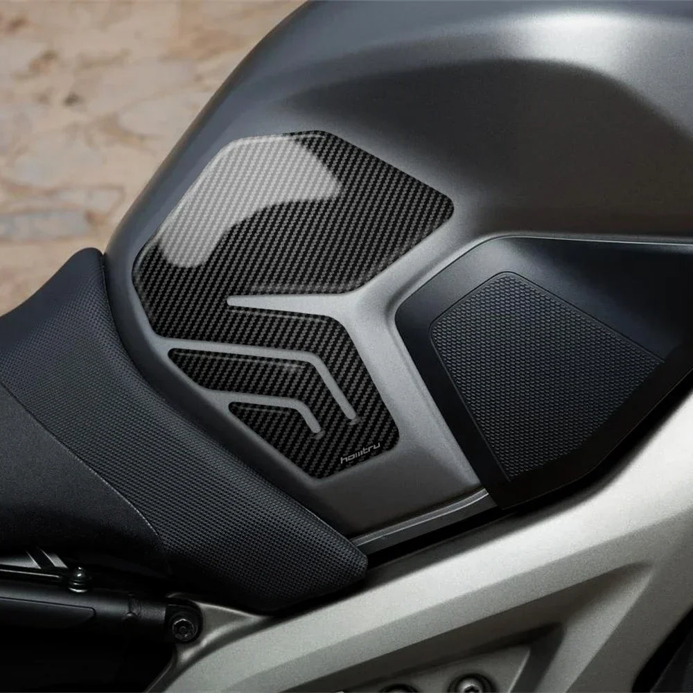 

Для Yamaha MT-09 FZ-09 2013-2020 мотоциклетная карбоновая боковая наклейка на топливный бак, противоскользящая и защитная наклейка от царапин
