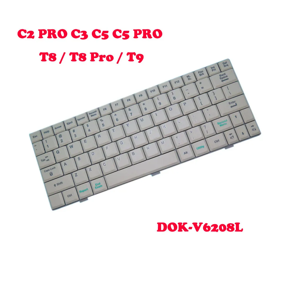 For Vivid T8 / T8 Pro / T9 B-ultrasound Grey English US Keyboard For GE Healthcare For LOGIQ C3 C5 C5 PRO C2 PRO New