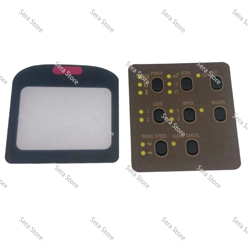 For Excavator 7Y5500 E312 320 330V1V2BCD for E320 Monitor Keypad Stickers 7Y-5500 Monitor Surface