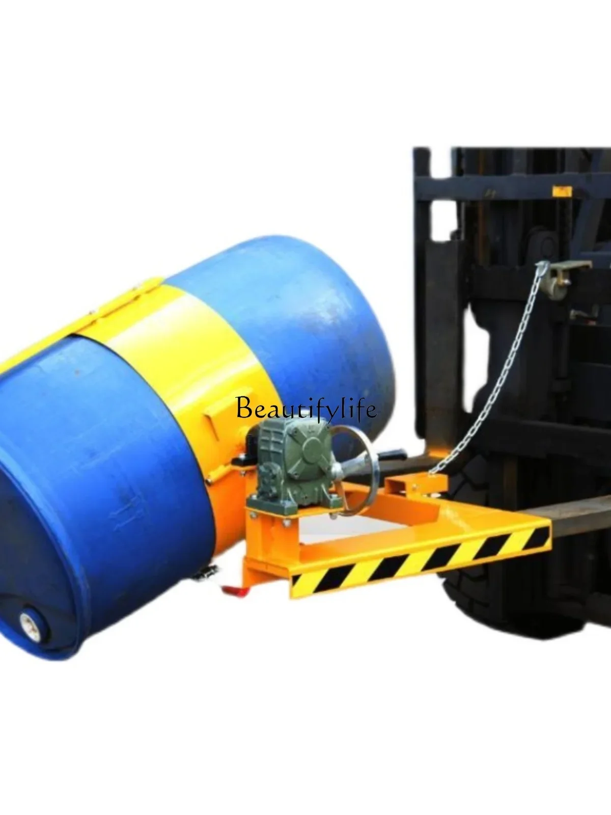 Oil drum flip device electric pouring dumping artifact iron drum plastic truck clamping machine