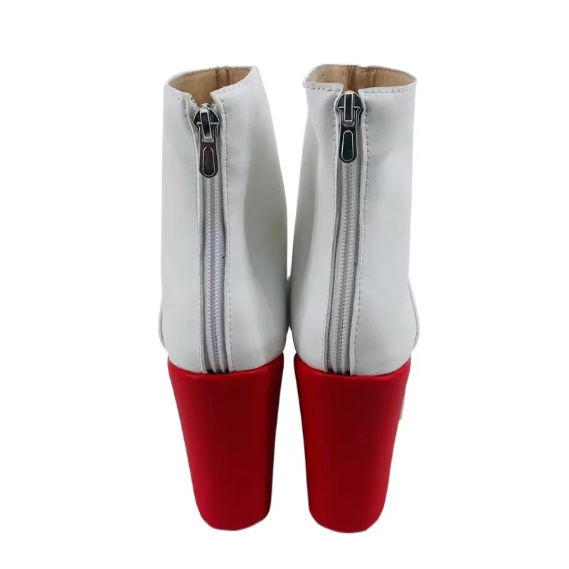 Dragon Raja Uesugi Erii Cosplay Shoes Unisex PU High Heels Boots for Halloween Carnival Party Christmas