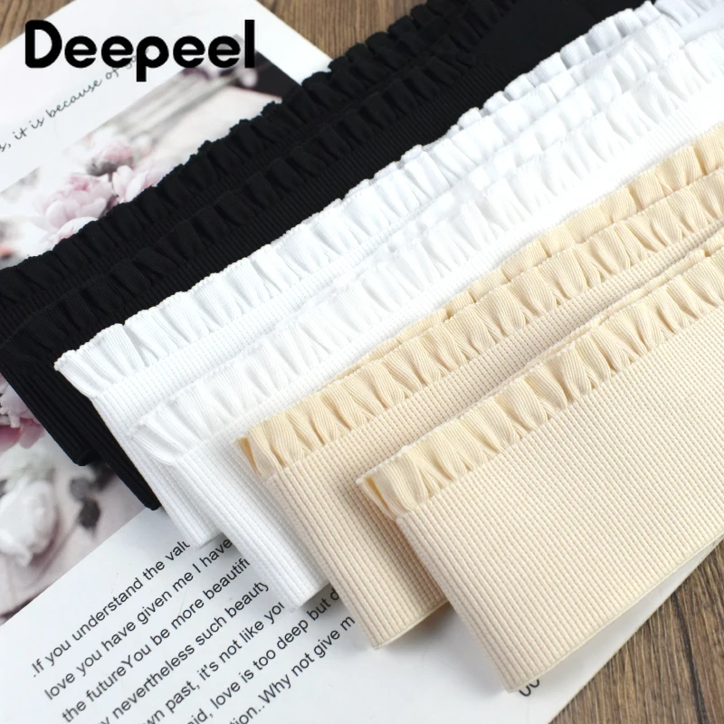 

5/8/10Yards 60mm Soft Ruffled Elastic Bands Clothes Belt Decor Stretch Tape Underwear Bra Strap Rubber Band Sewing Accessories