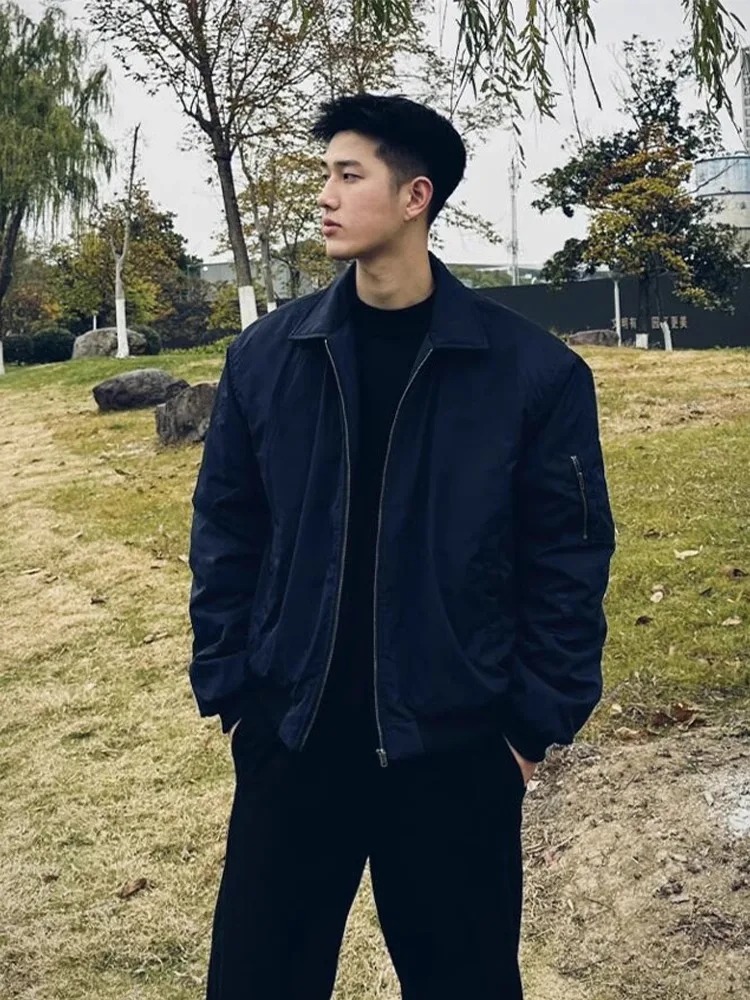 

k Blue Harington Jaet Cotton Men's Autumn Winter Cleanfit American High Street Cool Cotton Coat Outerwear