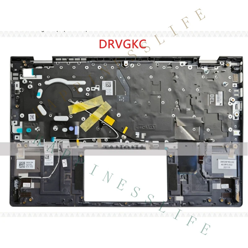 ZR+ Brand New DRVGKC is suitable for Dell Inspiron 5410 5415 Palmrest Upper Case + US Backlit Keyboard