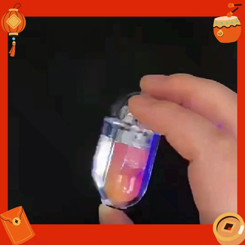 Waterproof Lighter Double Arc Mini Electronic Windproof Lighter Electric Transparent USB Rechargeable Lighters Outdoor Camping