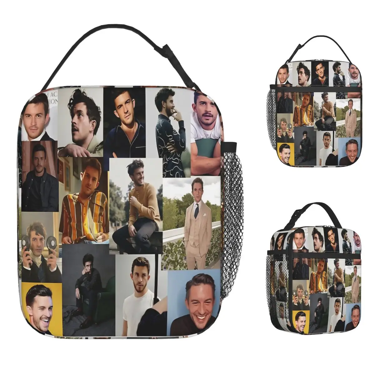 Jonathan Bailey Lunch Bag Portable Lunch Box Girls Office Custom Cooler Bag Fashion Oxford Thermal Tote Handbags