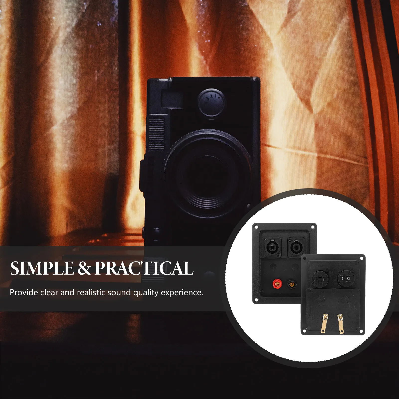 2Pcs Speaker Terminal Connector High Durability Speaker Box Terminal Cup for Live Sound Systems Stage Performance Studio Wiring