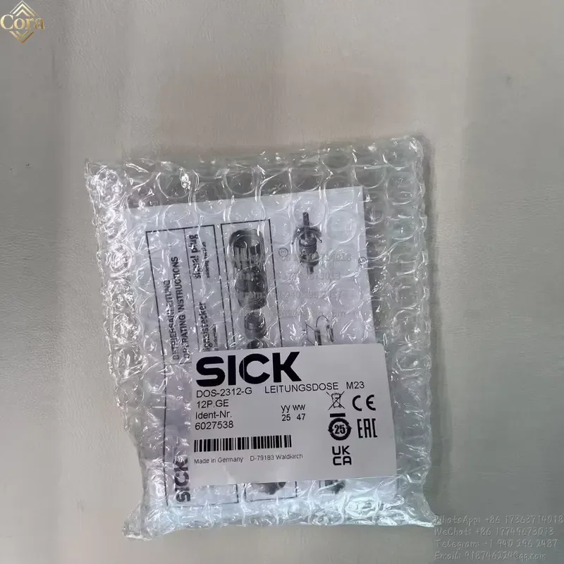 SICK brand origianl DOS-2312-G part no.: 6027538 Field-wireable connectors CONNECTORS AND CABLES sensor